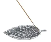 Leaf Design Aluminum Agarbatti Stand/Incense Holder