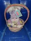 Vintage Musical Bunny In Easter Basket New With Tags KMART **NOT WORKING**