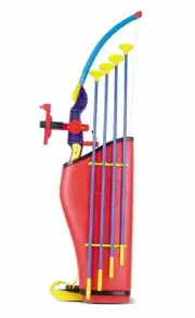 Kings Sport 32" Toy Archery Bow And Arrow Set For Kids - Four Suction Cup Arrows