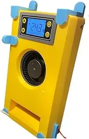 3D Printer Heated Chamber Accessory Chamber Heater，Compatible for Bambu Lab P1S/X1C/P1P - PTC Heating Controller for Voron Trident |(Yellow n Blue,110V)