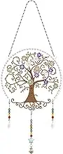 5D DIY Tree of Life Hanging Sun Catcher Diamond Painting Kit Crystal Rhinestone Acrylic Decoration Approx 18.5cm x 19cm