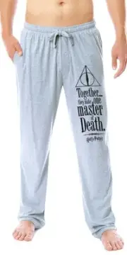 Harry Potter Mens' Wizarding World Deathly Hallows Sleep Pajama Pants
