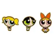 ~ Cartoon Network ~ Powerpuff Girls Pin ~ Bubbles, Buttercup and Blossom ~