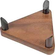 Wooden Ball Display Stand for Football, Volleyball, Basketball – Non-Slip Sports Storage Holder for Desk or Shelf – Space-Saving Organiser Rack for Bedroom, Home, Studio or Decoration