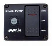Rule 3924539 Deluxe 3-way Lighted Rocker Panel Switch
