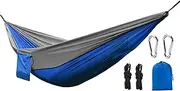 Hammocks for Outside - Large Parachute Hammock | Camping Cots, Hiking Gear, Beach Chair, Outside Rocker with 2 Tree Straps for Backpacking Hiking