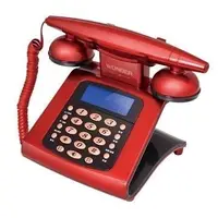 在飛比找Yahoo!奇摩拍賣優惠-WONDER旺德 仿古來電顯示電話機 家用電話 聽筒 來電顯