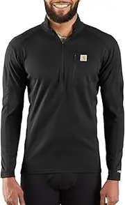 [Carhartt] Men's Force Tech Quarter-Zip Thermal Base Layer Long Sleeve Shirt