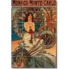 Alphonse Mucha Poster Art Tile Mural PT06601. 32 x 48 (24) 8x8 tiles