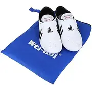 [Tbest] Kwon Matte Shoes for Taekwondo, Martial Arts, Boxing, Karate, Kung Fu, Tai Chi - Black Stripes Lightweight Trainers for Men, Women, Adults, Children