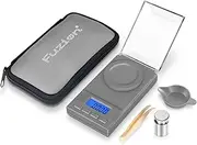 Fuzion Milligram Scale 50g/ 0.001g, mg Scale, Jewelry with LCD Backlit, Tare, Digital for Powder Medicine, Gem, Reloading, Micro Grey
