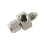 Aeroflow Stainless Steel NPT Adapter Female To Male With 1/8 Port AF140-04-SS