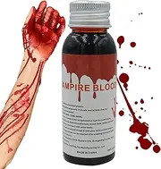 Fake Blood | 100ml Halloween Fake Blood Makeup,Washable Fake Blood Splatter, Artificial Blood, Zombie Blood Makeup for Clothes, Zombie Bride, Vampire