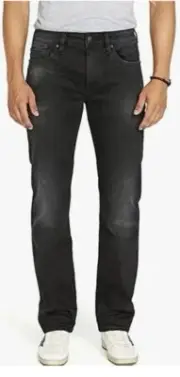 Buffalo David Bitton Men's Straight Stretch Jeans Black Size 38 X 30