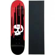 Zero Skateboard Deck Single Skull with Blood 8.5" x 32.3" With Grip