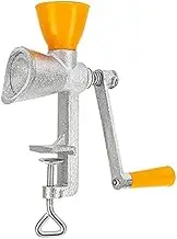 Daiilg Cast Iron Hand Grinder Manual Seed Mill Spice Grinder Small Grain Mill with Plastic Hopper
