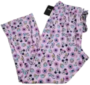 Official Disney Mickey & Friends Purple Comfy Pajama Sleepwear Lounge Pants!