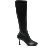 [3juin] 3juin 80mm Carine Calf-leather Zip Boots 41 IT BLACK