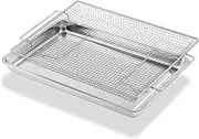 [atgestore] NX-AA5000RS PM48X120 Air Fry Basket and Tray Replacement for Samsung GE Whirlpool Range Stove Oven Parts 20.4 x 13.4 IN Air Fryer Rack Samsung 30" Oven Air Fryer Basket Tray 1 Set
