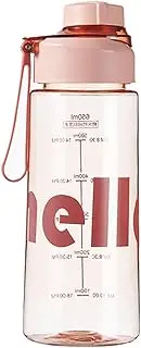 Sports Water Bottle, 650 ML Leakproof Large Capacity Water Bottle,BPA Free Reusable,With Filter Screen,Leakproof Drop Resistant and Eco, Suitable for Adult Kids Drink Cup (Pink,650 ML)