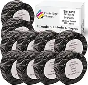 Cartridge Planet 10 Pack Compatible Address Label Roll for Dymo SD11352 S0722520 25mm x 54mm 500 Labels for Dymo LabelWriter 450 450 Turbo 450 Twin Turbo 450 Duo 4XL SE450 310 320 330 400 SE300 Wir…