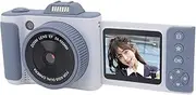 Vlogging Camera, 66MP 2.5K 16X Digital Zoom Point and Shoot Camara with 2.4 Inch 180° Flip Screen, LED Fill Light, Beginner Digital Camera for Photography (32G Memory Card)