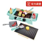 【HAPE】多功能聲光模擬BBQ組合(家家酒/角色扮演/好收納/烤肉玩具/BBQ玩具/生日禮物/兒童玩具)