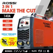 ROSSI 140 Amp Plasma Cutter Stick Welder GTAW Arc Welding TIG Inverter 15A Plug