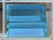 LEGO Parts - Satin Trans-Light Blue Panel 2 x 2 x 5 Corner - No 78594 - QTY 5