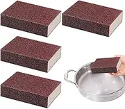 Kitchen Sponges,4X Nano Carborundum Scouring Pad - Stainless Steel Cleaning Tool, Emery Brush Eraser, Reusable Household Cleaning Tools for Dishes