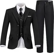 [Laimi Duo] Boys Suit Kids Suits Tuxedo for Boys Toddler Vest Pants Set Ring Bearer Outfit Dress Clothes