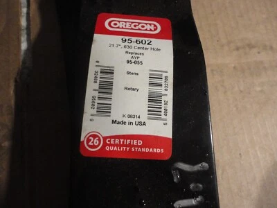 1-Oregon 95-602 Gator Mulcher 3-in-1 Blade For Husqvarna/ AYP/Poulan 21-3/4"