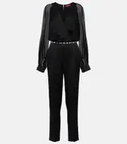 [Max Mara] Max Mara Single-breasted jumpsuit UK 6 black