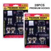 28Pcs Durable Picture Hooks Assorted Sizes Heavy Duty Up To 45kg For Frame