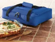Blue Casserole Carriers - Set of 2