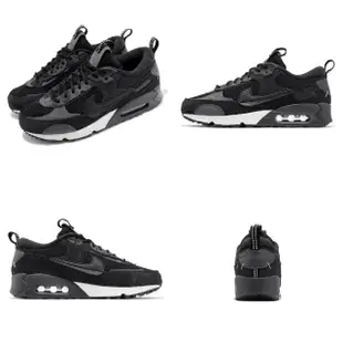 【NIKE 耐吉】休閒鞋 Wmns Air Max 90 Futura 女鞋 男鞋 黑 灰 氣墊 拼接 復古(DM9922-003)