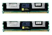1GB Kit (2x512MB) Kingston DDR2-667 PC2-5300F ECC FB-DIMM KVR667D2S8F5K2/1G Memo