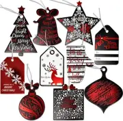 120 Elegant Christmas Gift Tags with Ribbon Tie Strings Attached 10 Designs Pers
