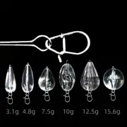 10pc Fishing Sinking Down Float Sinking Throwing Aid Pin Submerged FishingTackle