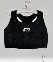 NWT Nike Women's Plus Black Swirl Print Swoosh Sports Bra Medium Support sz 2X