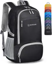 ZOMAKE Foldable Backpack - Lightweight Folding Packs 30L, Packable Hiking Day...