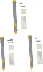 STOBOK 3 Sets Whiteboard Eraser Electric Eraser School Supplies Art Student Stationery Auto-Rotate Battery-Free Precision Tool