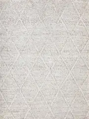 Darcy Diamond Beige Felted Wool Rug