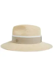 Maison Michel Paris Henrietta Straw Fedora - Beige L