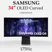 SAMSUNG Odyssey G8 OLED LS34BG850 G85SB 34" Ultra WQHD Curved 175Hz Smart Gaming