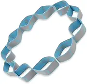 OUDQFCJ Yoga Stretching Strap, Stretching Band with 11 Loops, Yoga Stretch Strap, Fitness Stretch Band, Highly Elastic Gymnastics Band for Pilates, Dance, Gymnastics, Effective Stretching