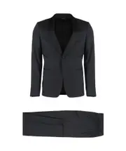 Zegna Wool Two-Piece Suit IT52,IT50 black
