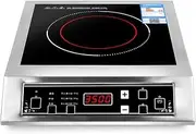 3500W Portable Induction Cooker with Sensor Touch Control Timer,Sleek Black Digital Display for Efficient Cooking,Ideal Kitchen and Home Hot Plate