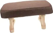 DECORNIJIA Padded Small Footstool with Legs for Shoe Changing Modern Design Footrest for Living Room Bedroom Entryway Comfortable and Space-efficient Stool for Small Spaces