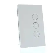 CLIPSAL SATURN Z4063PBL-ZW - 3 Gang Pushbutton LED Switch (Zen White)